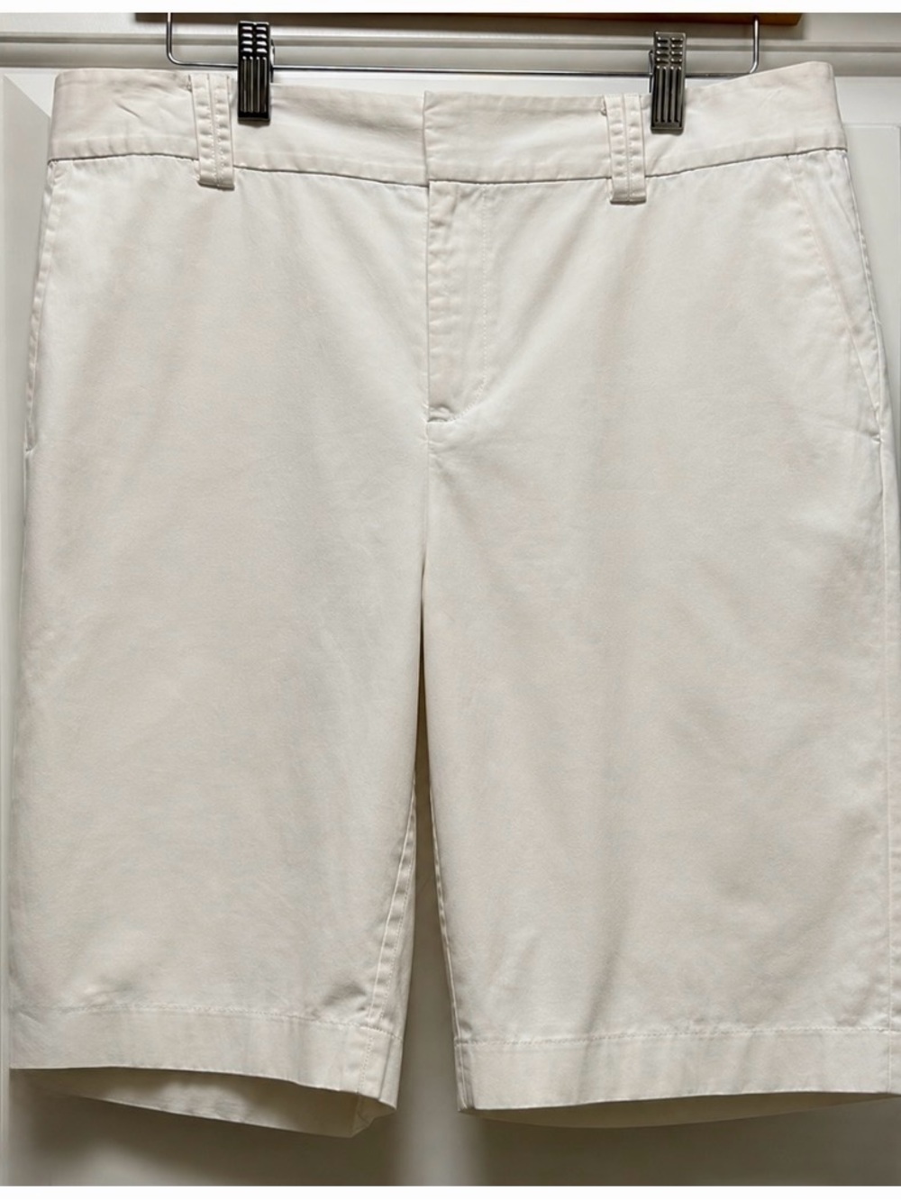 Ralph Lauren White Flat Front Casual Shorts
